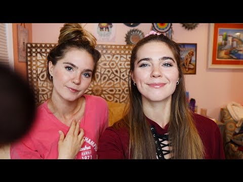 ASMR TWINS Turn You Into a VSCO Girl (pampering & relaxing whispers)