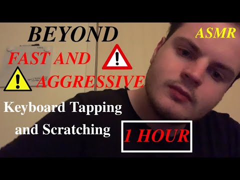 1 Hour ASMR Extremely Fast and Aggressive Keyboard Tapping and Scratching (lofi) [No Talking] Part 2