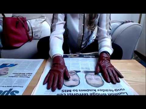 ASMR Newspaper Page Turning Wearing Leather Gloves Intoxicating Sounds Sleep Help Relaxation