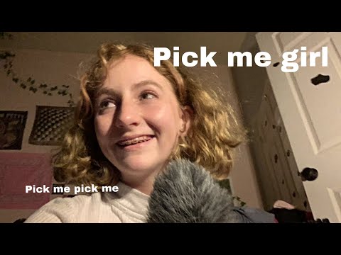 ASMR- you sit next to a pick me girl in class