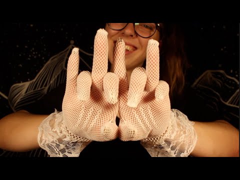 Tingle Immunity Hand Movements✨ Glove Love Part 4: White Lace Gloves ASMR🤍