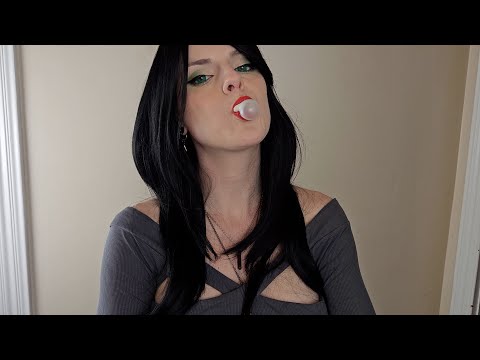 ASMR Attitude Vampire Gum Chewing & Wide Open Lens Breathing | NO TALKING