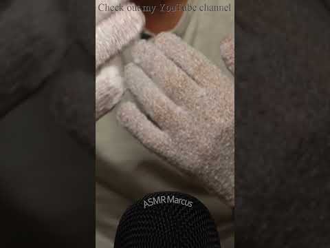 ASMR Hand fluttering, flapping and waving with gloves #short