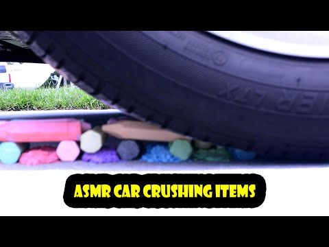 ASMR Car crushing matchbox cars and chalk (Requested)
