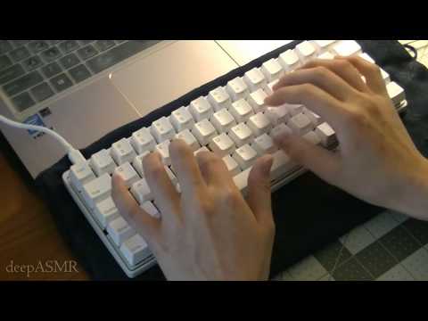 ASMR Typing on Mechanical Keyboard with Brown Switch | Different Speeds and Rhythms