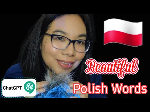 ASMR BEAUTIFUL POLISH TRIGGER WORDS - Chosen by ChatGPT (Whispering, Fluffy Mic, Mouth Sounds) 🇵🇱🤍