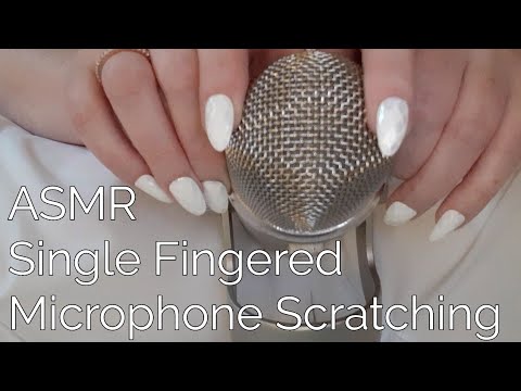 ASMR Single Fingered Microphone Scratching(No Talking)