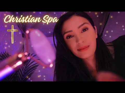 Christian ASMR | Spa Treatments + Bible Reading and Prayers Over You
