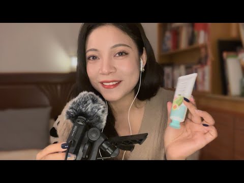ASMR Healing Your Winter Skin ❄️ Eyes and Hands Care (Cream sounds & Soft-spoken)