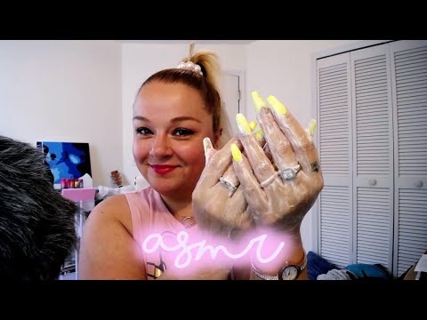 ASMR | Intense Relaxing Hand Lotion Sounds | Long Nails | Soft Wet Sounds | No talking
