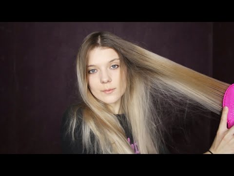 German ASMR Haare bürsten/Hair Brushing