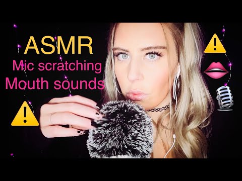 ASMR✨Mouth sounds⚠️ & mic scratching (w/ & w/o covers) for tingles✨💤 #asmr #asmrmouthsounds