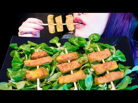 ASMR: Sweet Chili Tofu Shrimps on a Stick 🍤 ~ Relaxing Eating Sounds [No Talking|V] 😻