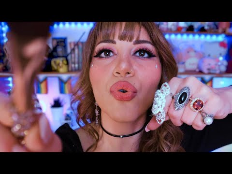 ASMR doing your makeup (but my rings are the makeup products) 💍 fast & chaotic