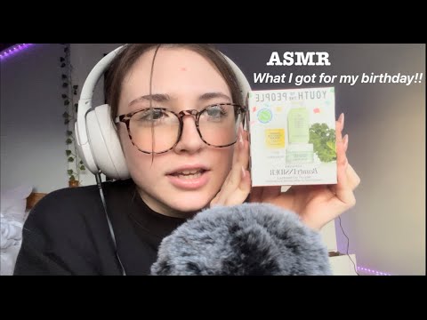 ASMR what I got for my birthday!! || tapping & scratching ||