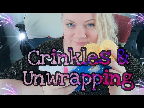 ASMR Crinkles & Unwrapping (Whispering)