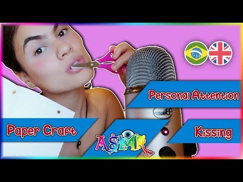 [ASMR] Kissing ~ Paper Craft ~ Personal Attention