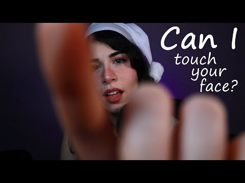 CAN I TOUCH YOUR FACE? 💜 face exam & applying moisturizer 💜 layered sounds, mouthsounds
