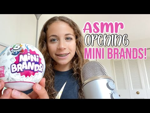 ASMR| opening Mini brands! 𝚃𝚊𝚙𝚙𝚒𝚗𝚐•𝚠𝚑𝚒𝚜𝚙𝚎𝚛𝚒𝚗𝚐•𝚌𝚛𝚒𝚗𝚔𝚕𝚎𝚜