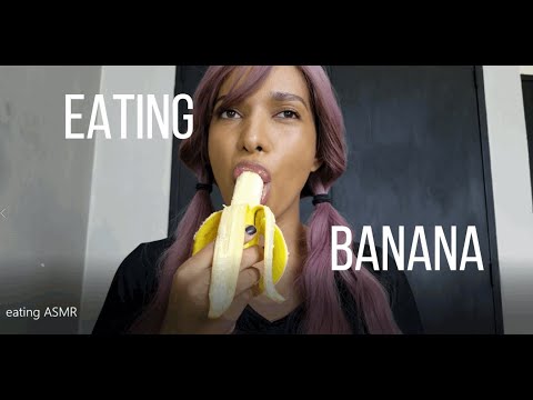 4k Eating A Banana ASMR yumm