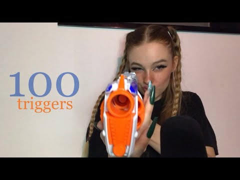 ASMR: 100 triggers in 2 minutes
