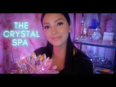 ASMR Crystal Spa | ASMR Relaxing Makeup Roleplay + Personal Attention Roleplay