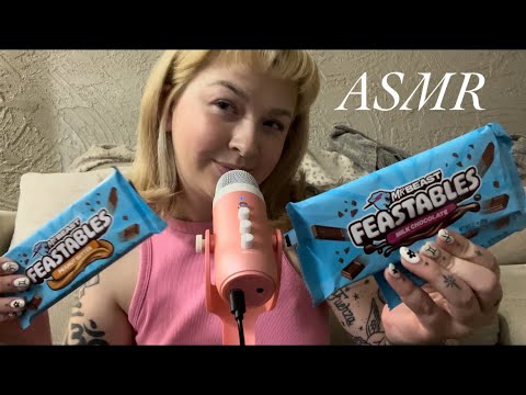 ASMR 💕 Trying Mr. Beast Feastables Chocolate 🍫 (lofi)