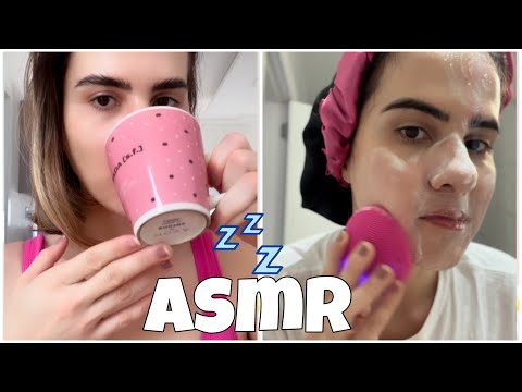 ASMR- minha Skincare 🧼 e meu café da manhã 🍳 ☕️