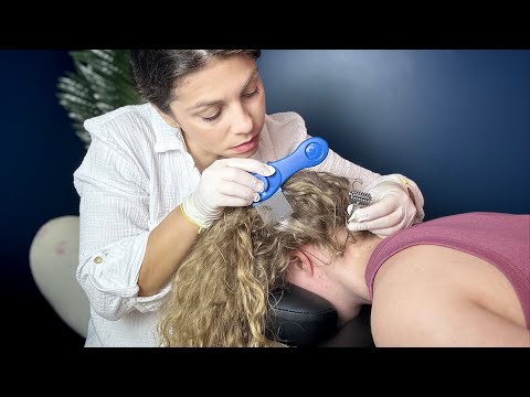 ASMR Scalp Pressure Point Therapy (Acupressure, Hair Pulling, Skin Scraping) Soft Spoken Role-play