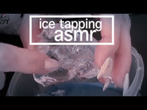 Tingly Ice Cube Tapping ASMR w/false nails
