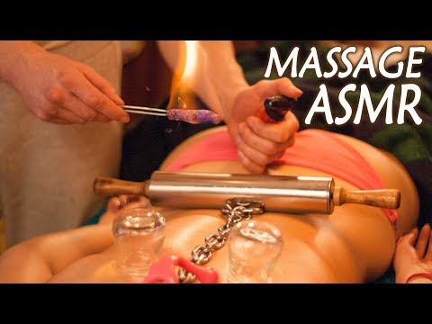 ASMR Full Body Massage with Chain, Rolling pin, Cupping Part 1
