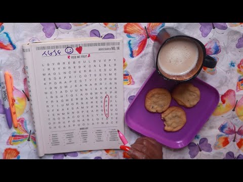 WORD SEARCH FEED ME FRUIT ASMR EATING SOUNDS CHOCOLATE COOKIES