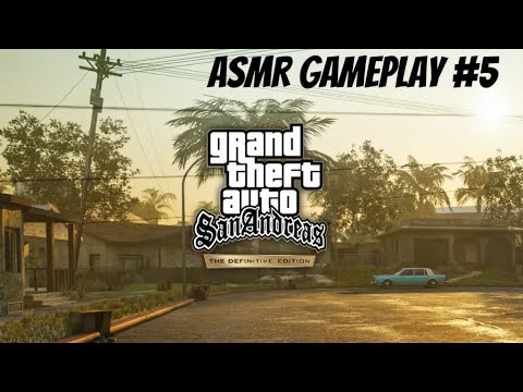 [ASMR] playing GTA San Andreas definitive edition (5) controller sounds and close whispers