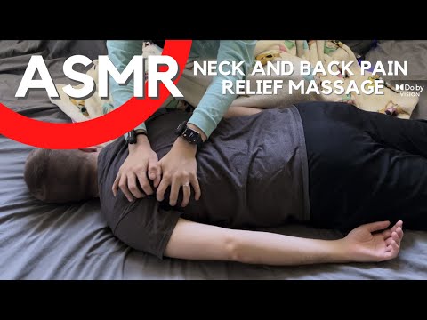 ASMR Heal Aching Neck and Back Massage | No Talking | Real Person ASMR