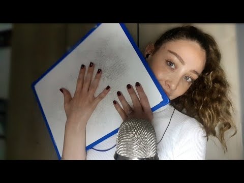 Fast and Slow STICKY sounds 🧠😍 Tingly tapping on board | NO TALKING |ASMR