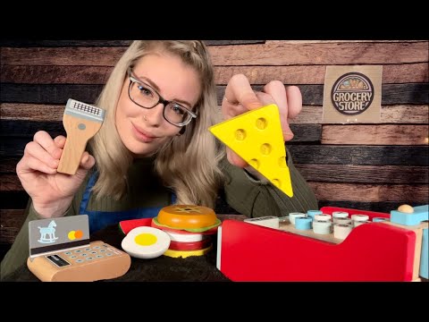 ASMR | Rude But Relaxing Grocery Store Roleplay (ALL WOODEN TOYS)