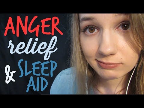 ASMR Anger Relief & Sleep Aid (Countdown from 200, Face Brushing, Crinkly Scalp Massage, Soft Music)