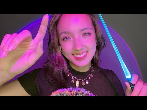 ASMR | Negative Energy Plucking and Face Scanning (mouth sounds, hand sounds, personal attention)