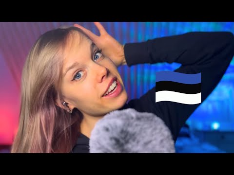 ASMR IN ESTONIAN 💙 + tapping and hand movements