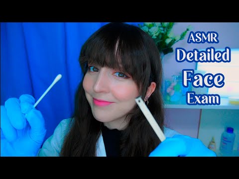 ⭐ASMR Detailed Face Exam, Doctor Roleplay (Soft Spoken, Personal Attention)