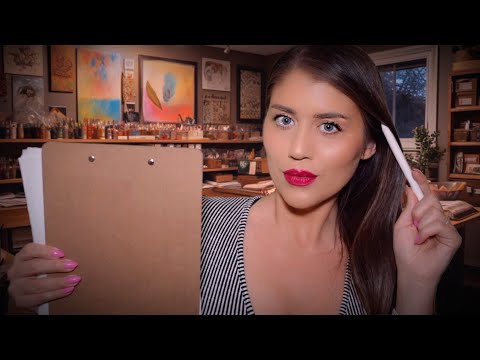 ASMR RP | Measuring You, Drawing You for Class 🇫🇷 (French Accent)