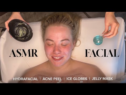 Relaxing ASMR Facial | Skin Tracing, Gua Sha, & Jelly Mask