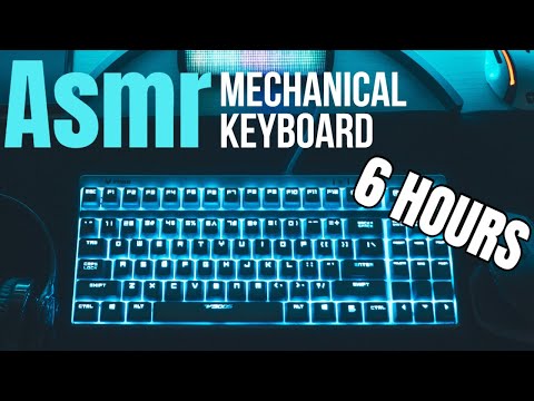 Asmr Mechanical Keyboard Typing Sounds - Brain Melting Asmr No Talking for Sleep for 6 Hours