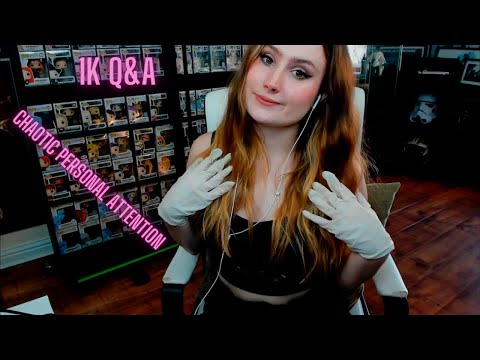 ASMR - LETS BE FRIENDS - Get to know me with personal attention triggers - 1k subscribers Q&A