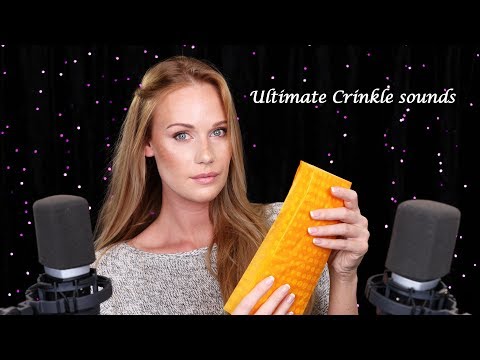 ASMR Crinkle Sounds and Soft Breathy Whispers ear to ear