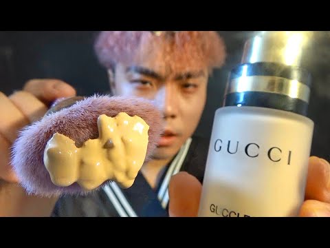 ASMR Gucci Products Only 🇮🇹 Korean Makeup on Yo Screen! (English ✔)