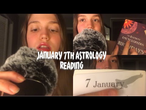 ASMR January 7th Birthday Astrology Reading ( Ear To Ear )