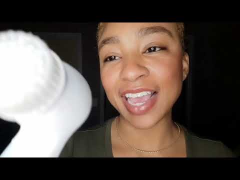 ASMR facial Skin Care Routine using Spin Care System !