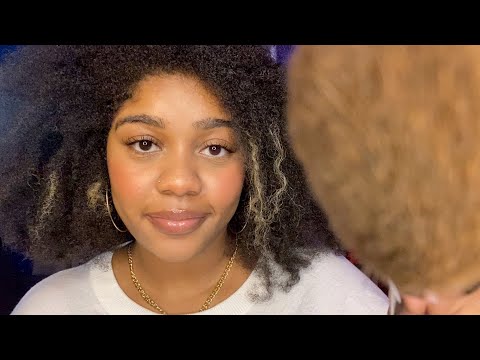 ASMR- 10 Minutes of PURE Face Brushing 😴💓 (THE SCREEN TURNS BLACK | NO TALKING) ✨