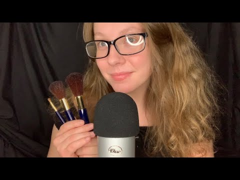 ASMR Mic Brushing With Different Brushes